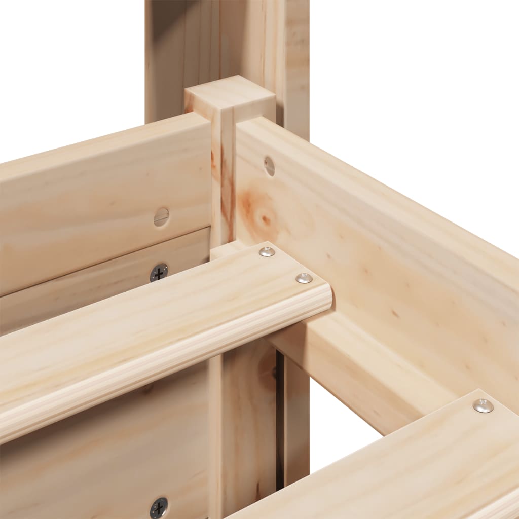 Bed Frame with Headboard without Mattress 140x190 cm